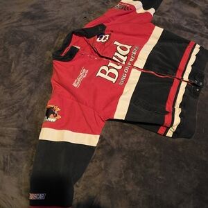 Budweiser Red Racing Jacket with Black Horse Patch